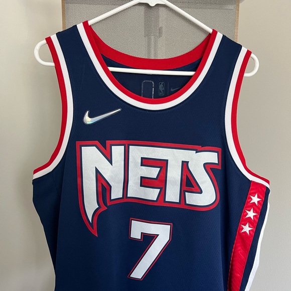 Nike Nets Navy and Red Basketball Jersey - Picture 1 of 4